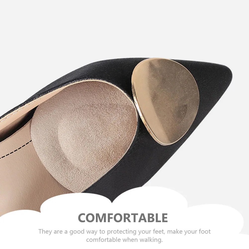 

6 Pairs Ball of Foot Cushions for Heels Non-slip Forefoot Pad Shoes Tongue Patch High Insert Women's Girls