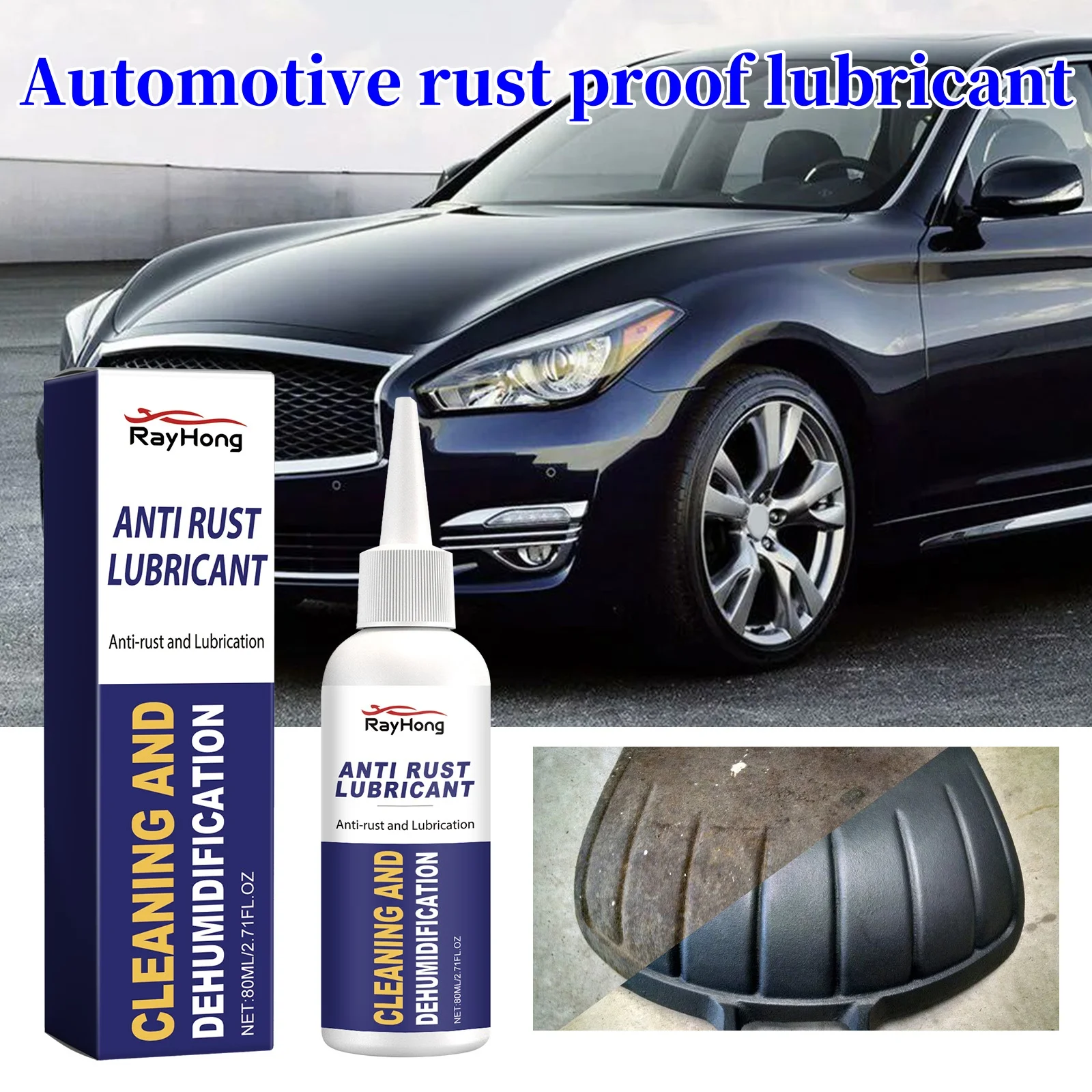 

Rayhong Automobile Anti-Rust Lubricant Automobile Tire Retreading Care Anti-Oxidation Maintenance Convenient Cleaning Agent