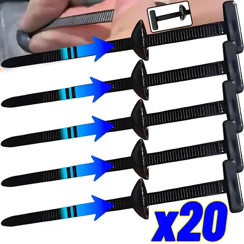 나일론 범용 케이블 타이 버클, 고하중 자동 잠금 지퍼 타이 홀더(핀 패스너 포함), 엔진 가드 패널 와이어 클립 도구