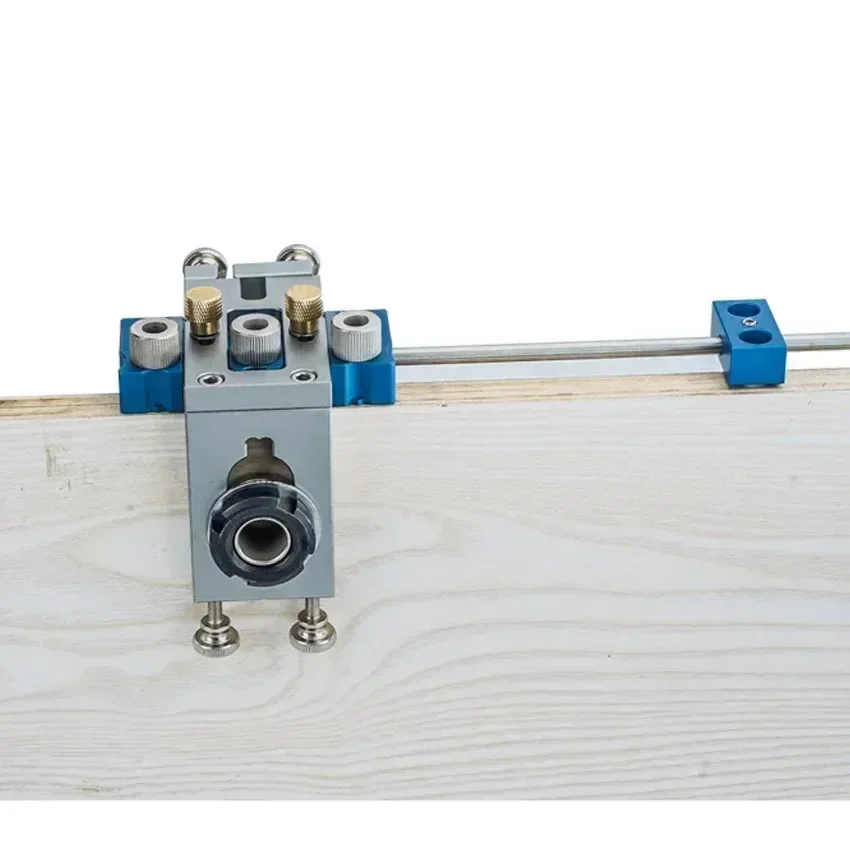 New Dowel Jig Pocket Hole Drill Guide 8/10/15mm Aluminum Locator Woodworking Tool