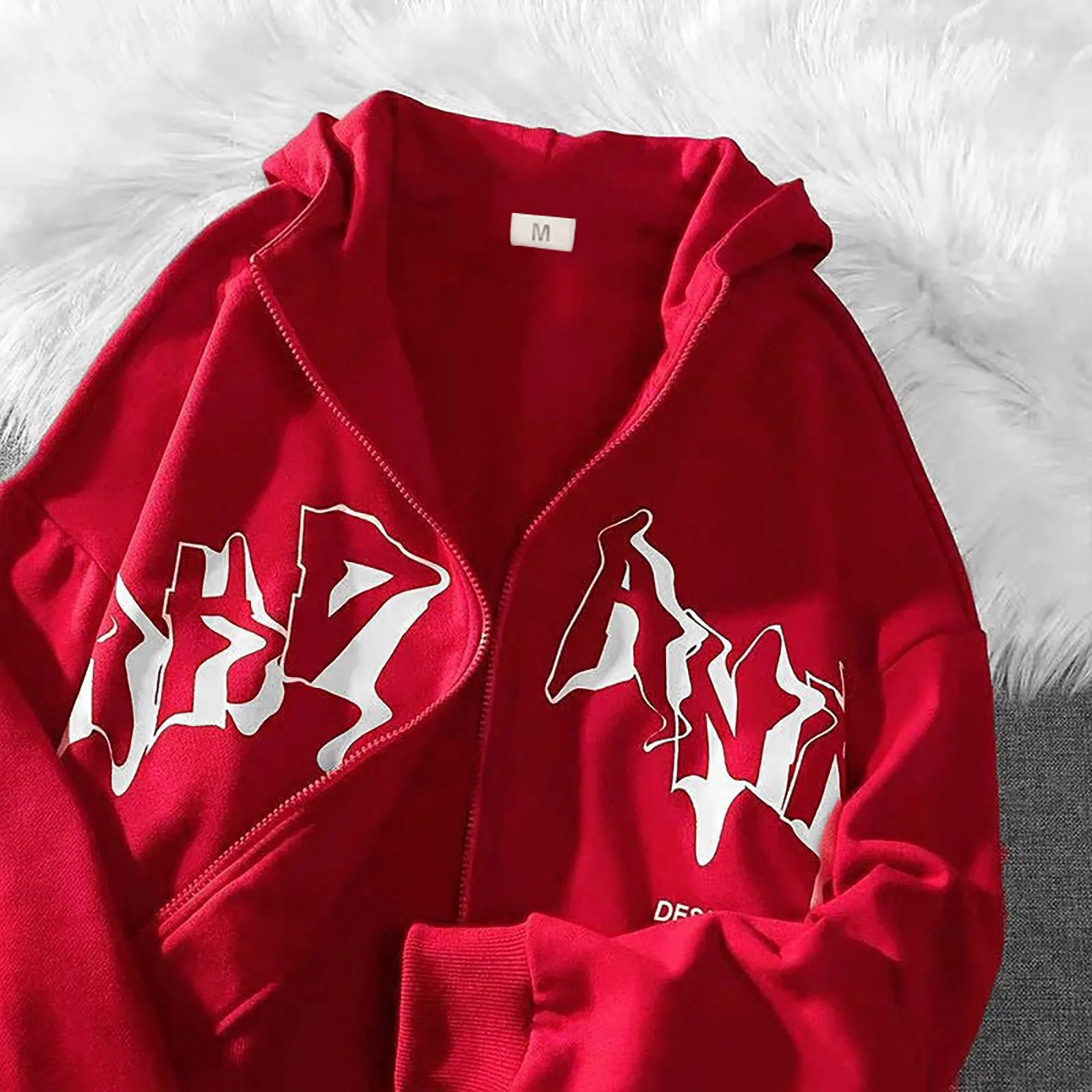 

Y2K Printing Hoodies 2024 Autumn Winter Women Harajuku Zip Up Hooded Sweatshirt Oversized Streetwear Gothic Hip Hop Jackets