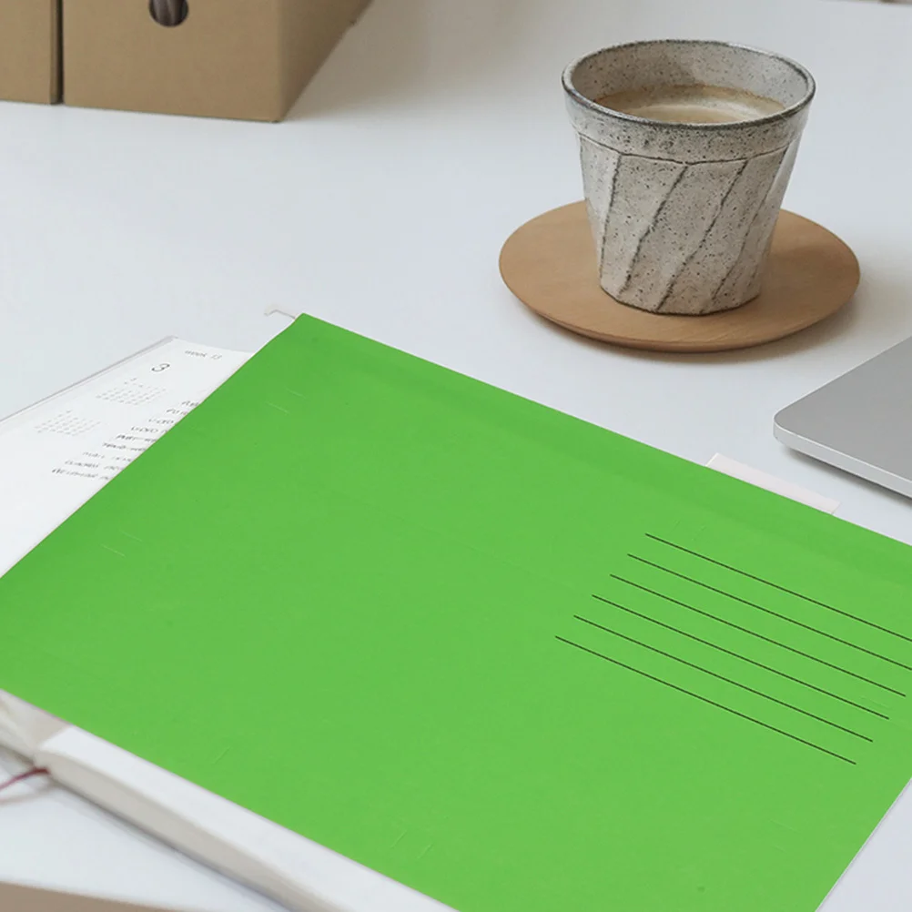 10 قطعة مجلد ملفات معلق A4 منظم قوي محمول لمكتب المنزل والمدرسة استخدام متعدد الطبقات خزانة الملفات المجلدات إيصالات