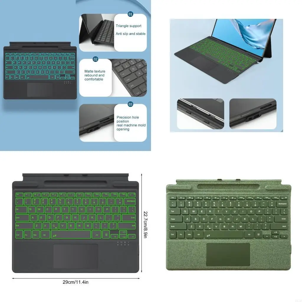 

4X7E Keyboards Touchpad For Surface 8/9 Tablets Bluetoothcompatible