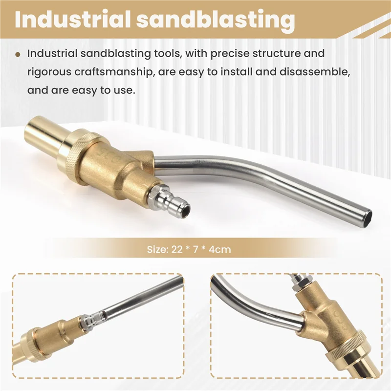 

Industrial Sandblasting Tool Nozzle, Wet Sandblasting Tool Accessories-1Pcs