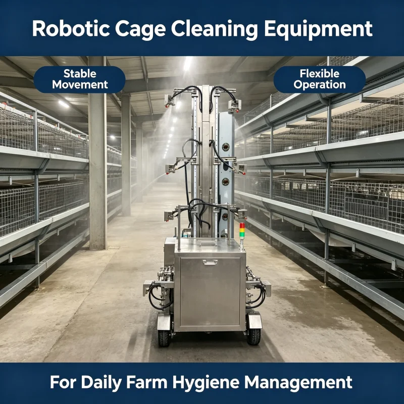 Professional Manufacturer Of Water Efficient High Pressure Livestock Robot For Chicken Cage Operations Factory Direct Sale
