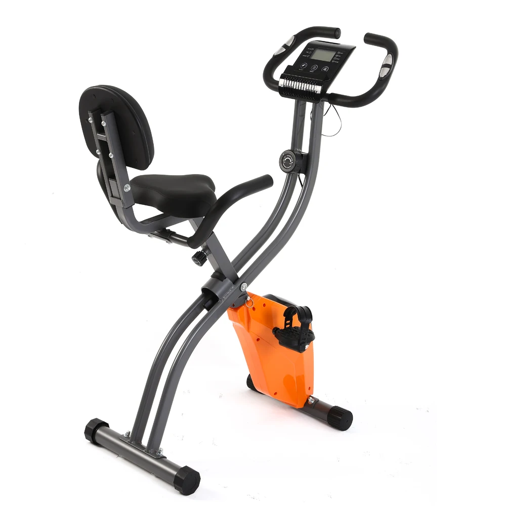 Indoor Body Building Home Gym Equipment - Fitness Exercise Folding Magnetic Static Bicycle Sports Spin Bike