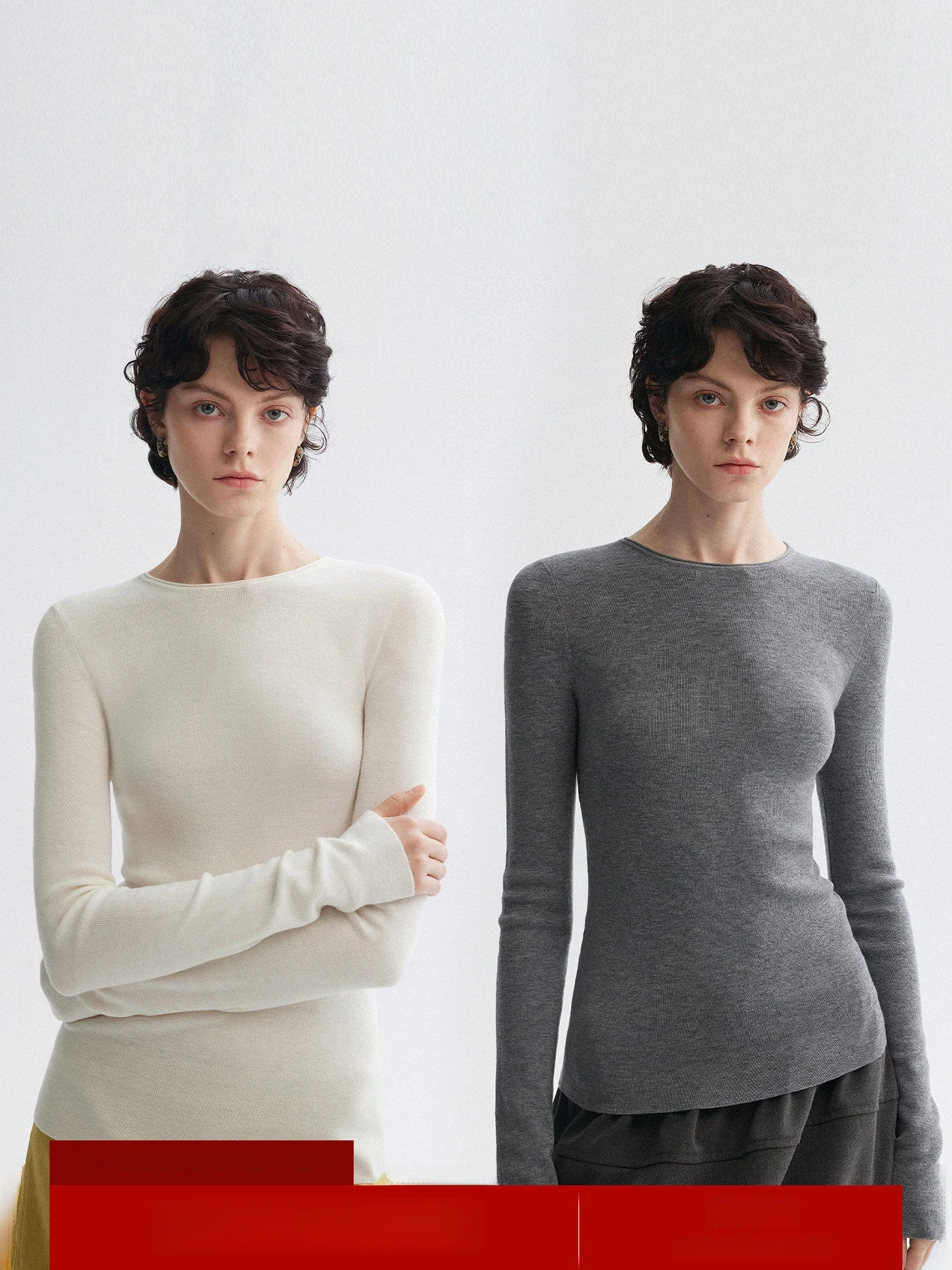 

Женский приталенный топ MOLY CHO из нейлоновой смеси, однотонный, модный, с длинным рукавом, вязаный, базовый, стандартного кроя