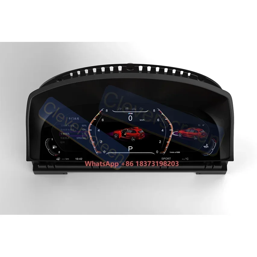 12.3 Inch Car Digital Dashboard Speedometer Display for  E65/E66 2004-2008 CCC System LCD Instrument Panel