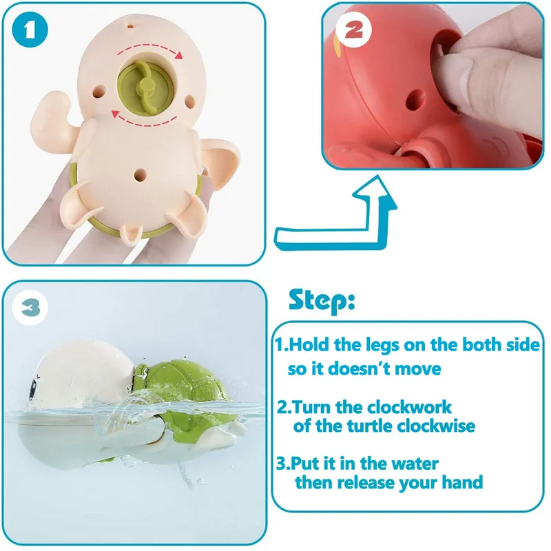 Baby Bath Toys For Children New Baby Bath Swimming Bath Toy Cute Frogs Clockwork Bath Toy brinquedos infantil игрушки для детей