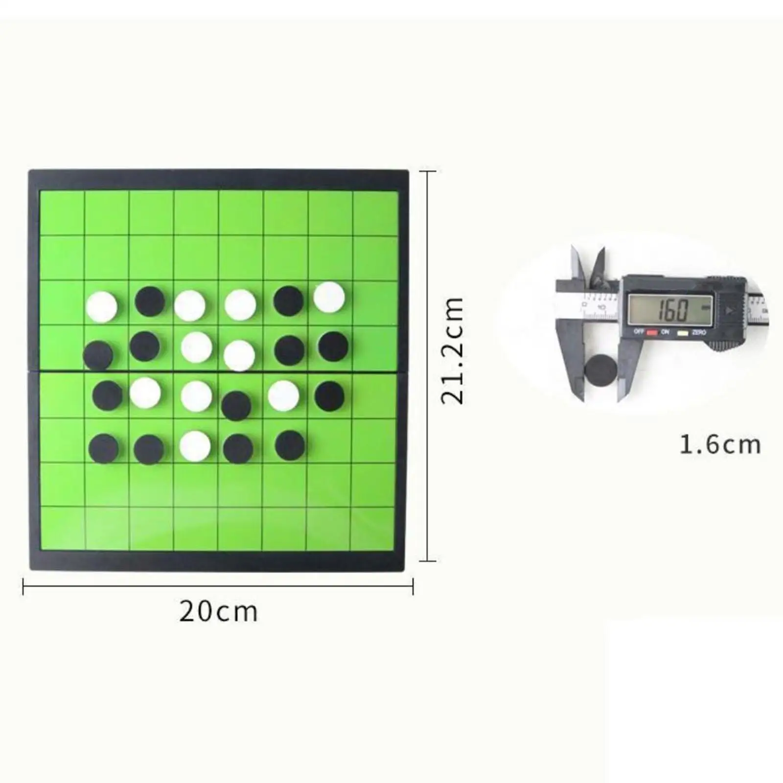 Juego de Mesa Magnético Clásico Reversi Othello, Accesorios de Ajedrez Portátiles para Juegos de Mesa para Dos Jugadores