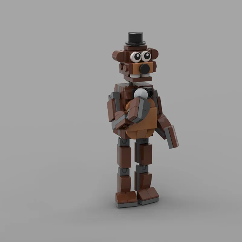 105pcs MOC Freddy Fazbear Vijf Nachten S Gamesed Model Bouwstenen Architectuur Speelgoed Creatief Idee Baksteen Kerstcadeau Kinderen