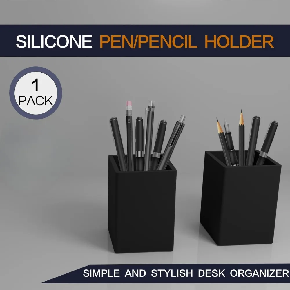 Pens and pencil holders, 5mm thick silicone pencil holders, keep your workspace clean and organized