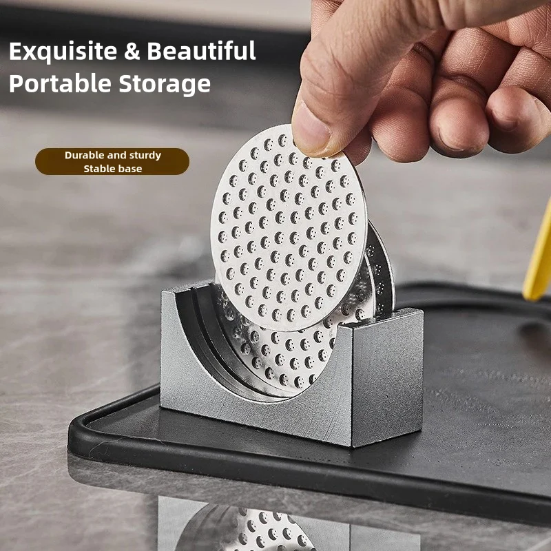 Puck Screen Stand Compact Countertop Metal Coffee Filter Screen Stand Holder for Bar Coffee Shop Espresso Portafilter Restaurant