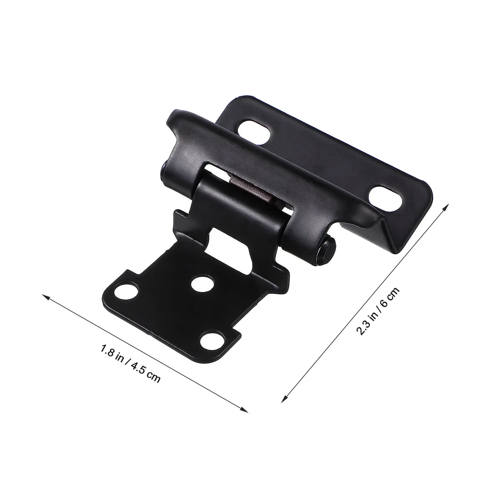 1Set Overlay Cabinet Hinges Soft Close Self Closing Door Hinges for Kitchen Cabinets Cold Rolled Steel Hidden Design Black