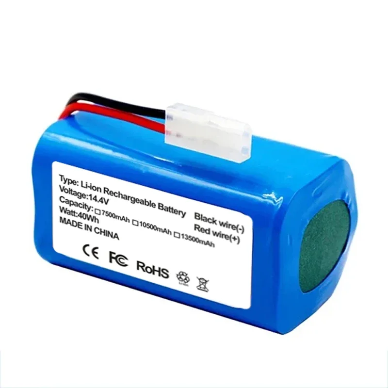 Original 14.4v 13500mAh Rechargeable Li-ion Battery for MIJIA Mi Robot Vacuum-Mop Essential G1 Vacuum Cleaner 18650 Battery Pack