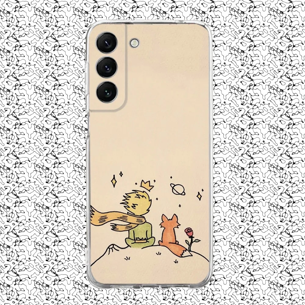 Cute L-Little P-Prince New Phone Case Silicone For Samsung S30,S23,21,22,20 Ultra,S20 FE lite,S10,9,PIus Note20ultra Cover Clear