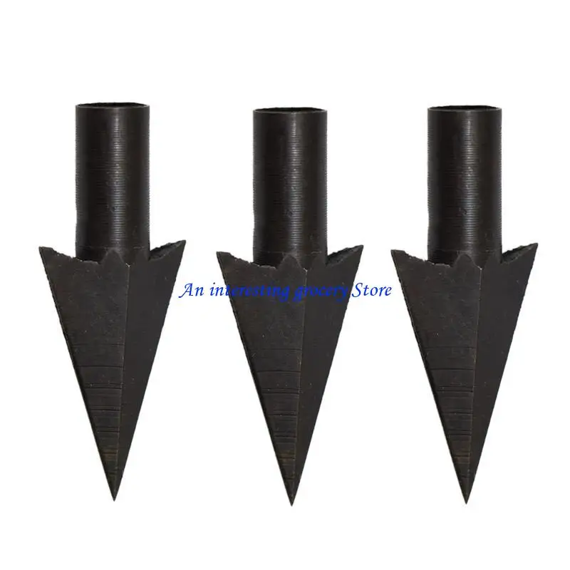 652D 6Pcs Metall Pfeil Kopf Spitze Spitze Bogenschießen Pfeilspitzen Outdoor Jagd Spitze