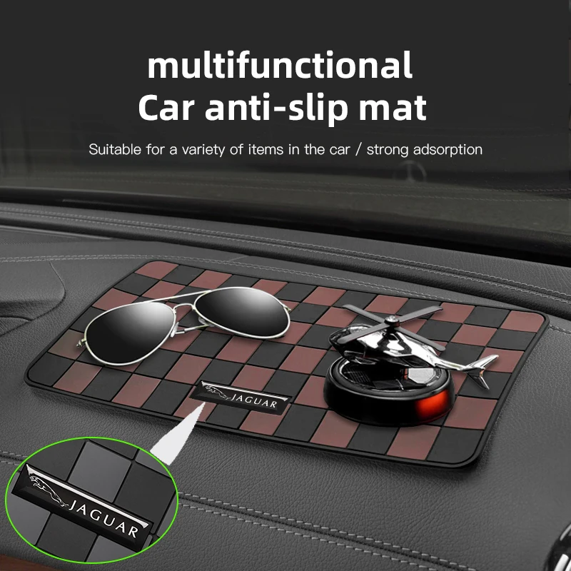

Car Anti-Slip Mat Dashboard Silicone Sticky Storage Pad Interior For Jaguar F-Pace XKR XEL XFL S F XK XJL XJ6 XJS E-Pace I-Pace