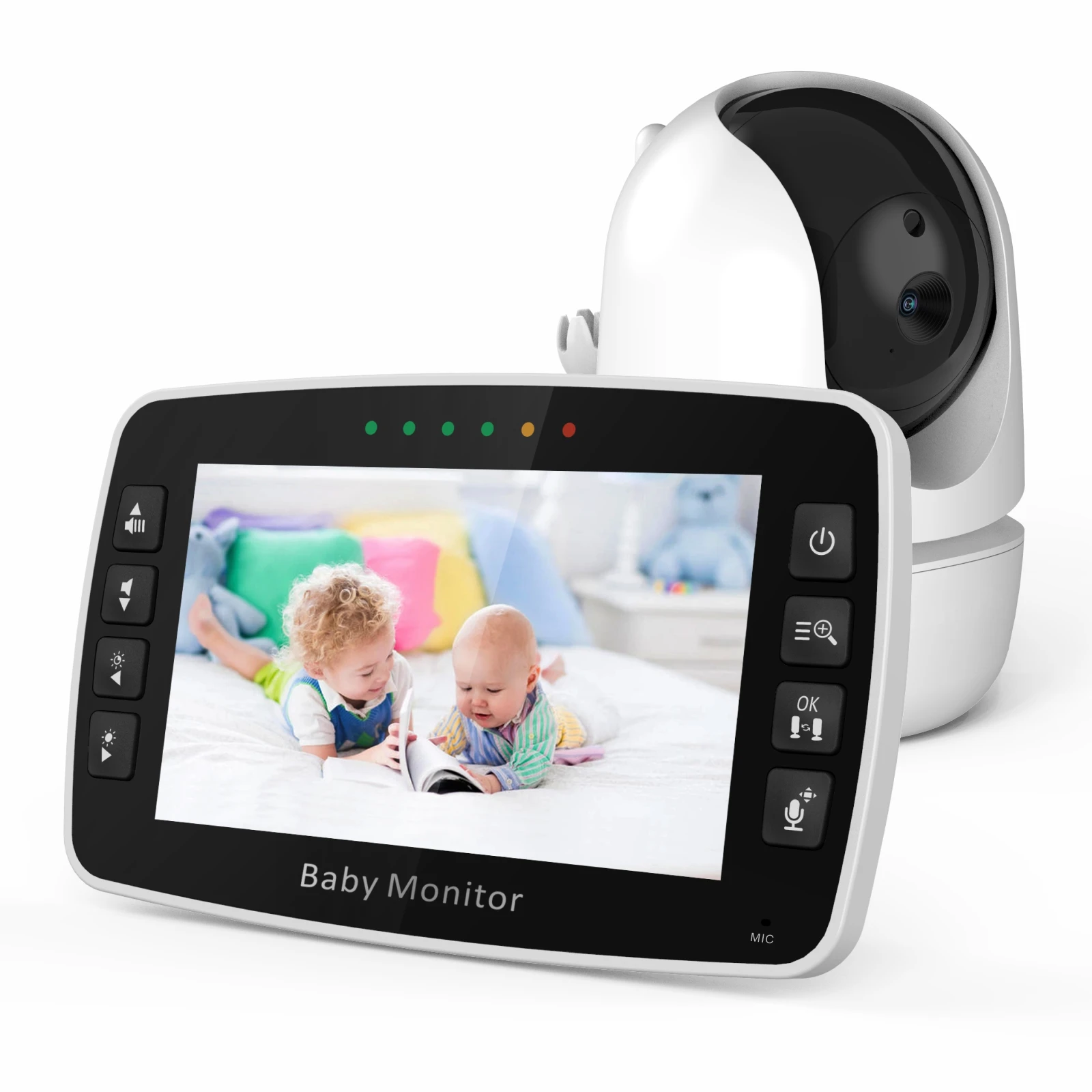 4.3 inch IPS Screen Wireless PTZ  Video Baby Monitor  Baby Nanny Security Camera VOX Mode Temperature Monitoring Babysitter