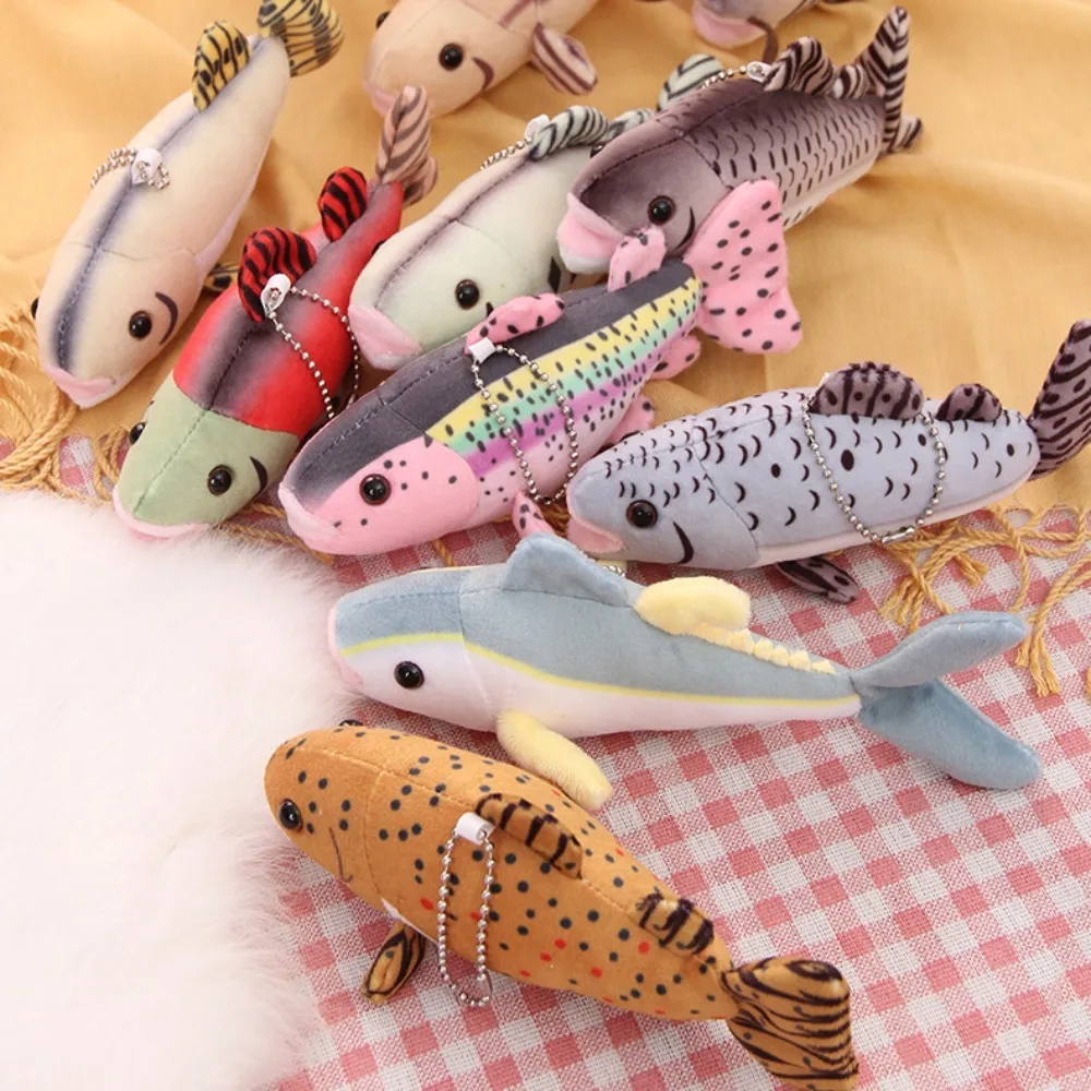 

Ocean Tropical Fish Keychain Simulation Cartoon Aquarium Fish Plush Doll Creative Funny Fish Plush Pendant Bag Hanging