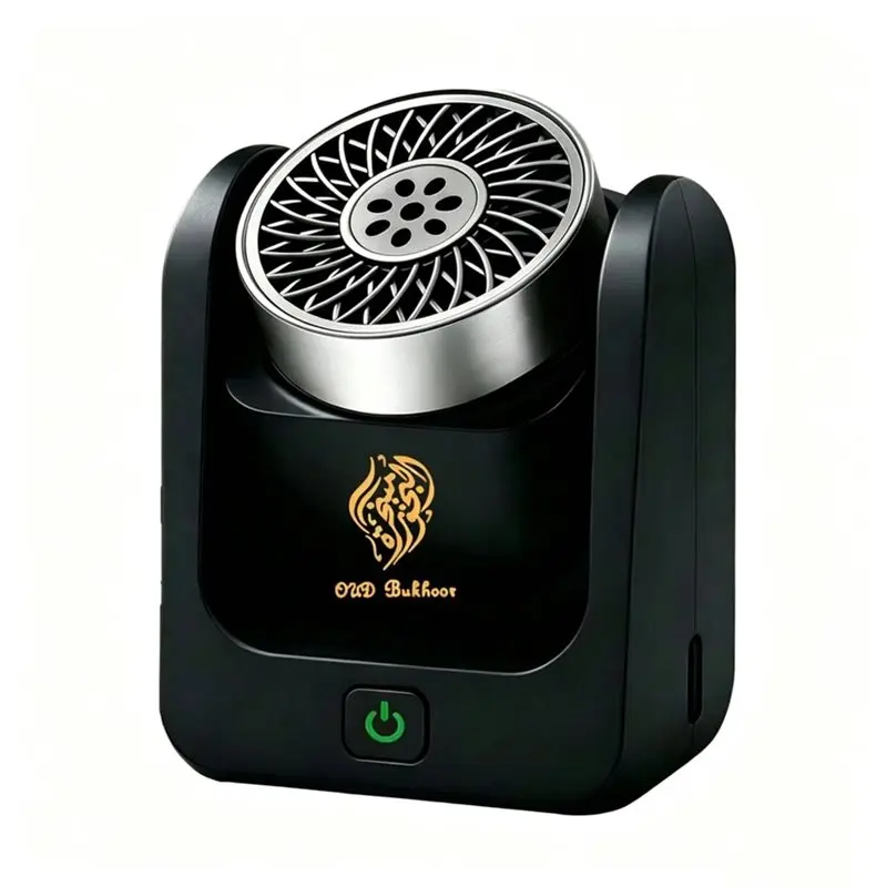 AB41-Rotational Electric Incense Burner Bakhoor Aroma Diffuser Rechargeable Incense Holder For Car Home