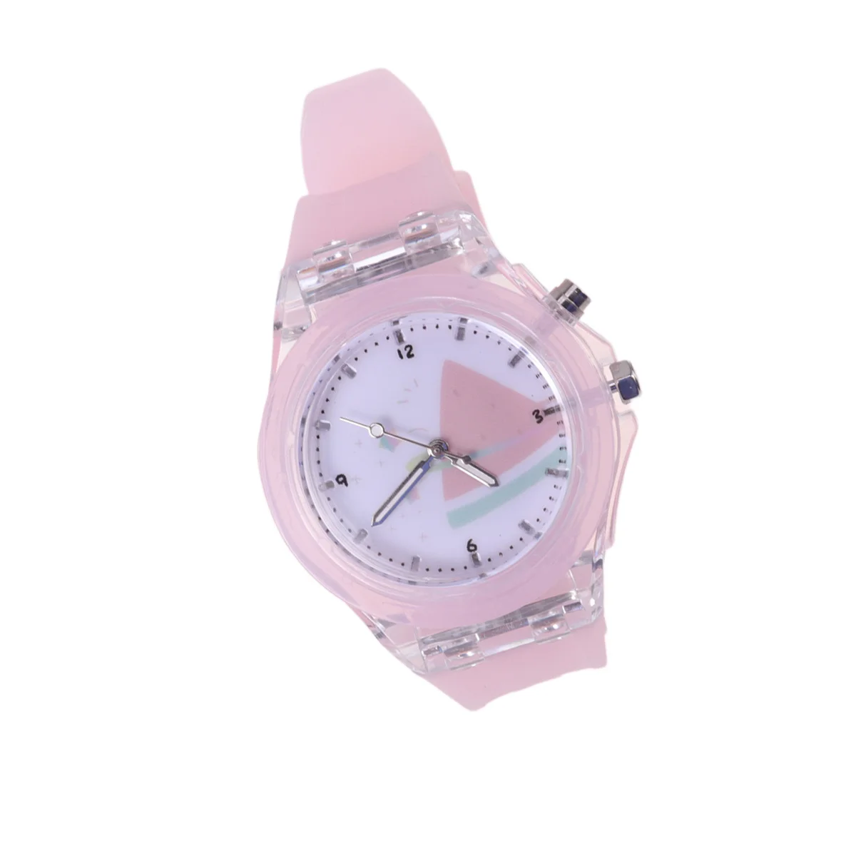 ساعة مضيئة تتوهج في الظلام سوار معصم بلاستيكي كرتوني لهدية ساعة مقاومة للماء للإضاءة الليلية #2