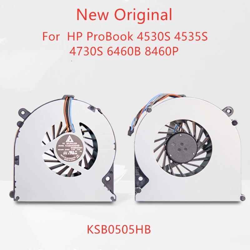 New Original  Laptop  Cooling Fan For HP ProBook 4530S 4535S 4730S 6460B 6470B 8460P 8470P Fan KSB0505HB-AJ66 641839－001