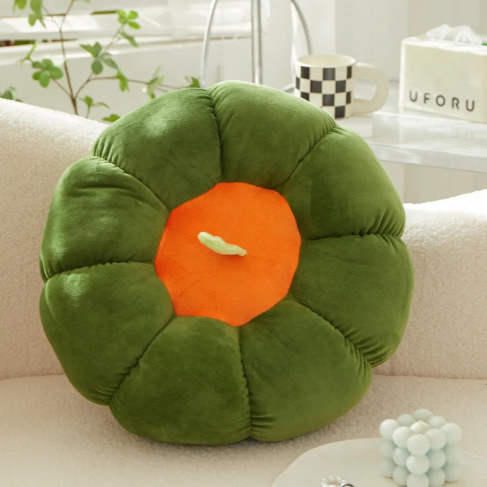 1Pc Pumpkin Shaped Plush Sofa Decorative Pillow With Float Window Creative Seat Cushion For Autumn Decor Indoor Home Decor