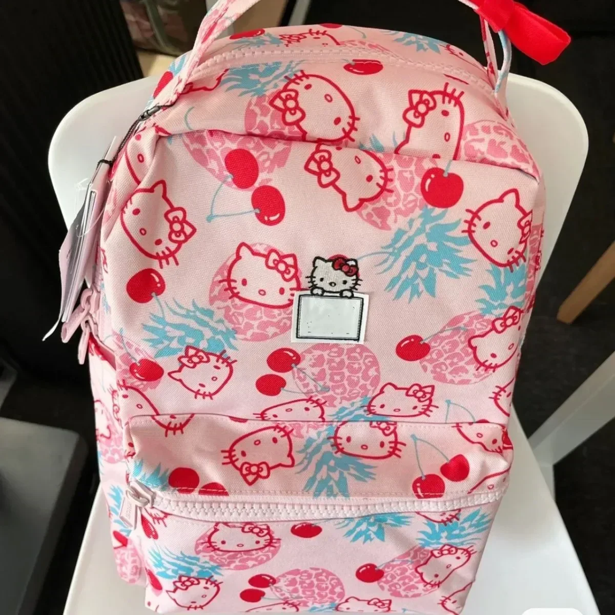 Sac à main de voyage Sanurgente Hello Kitty pour enfants, sac de rangement pour garçons, cartable pour filles, sac à main étudiant dessin animé SR