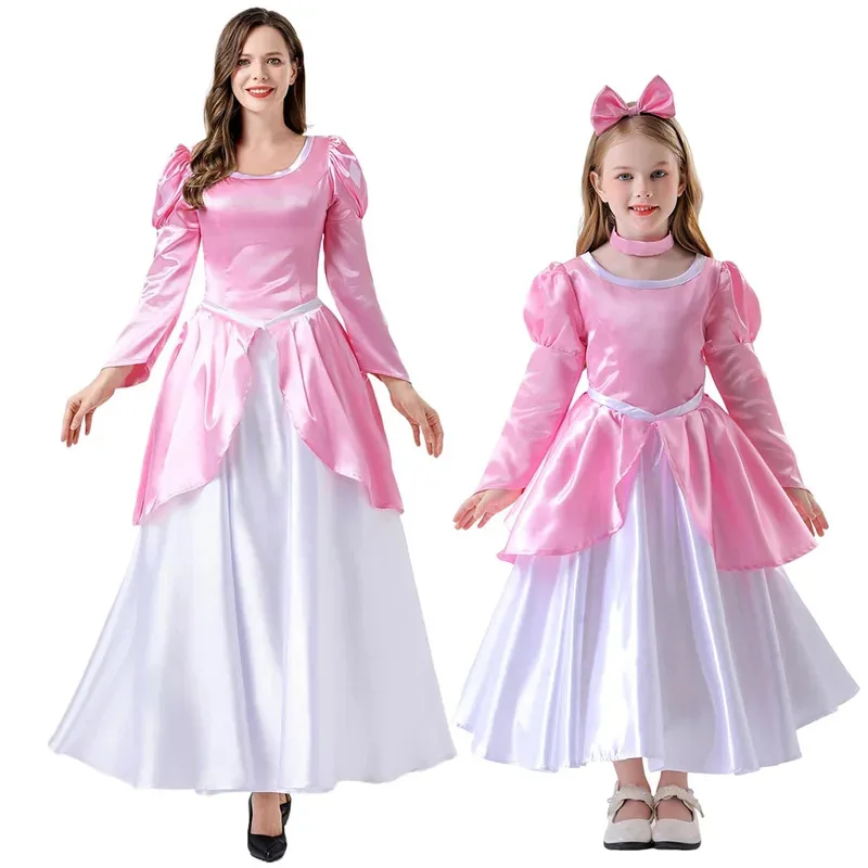 2025 11 Adult Child Drizella Princess Anastasia Woman Cosplay Evil Step Sister StepSisters Halloween Costume for Girls - view 6