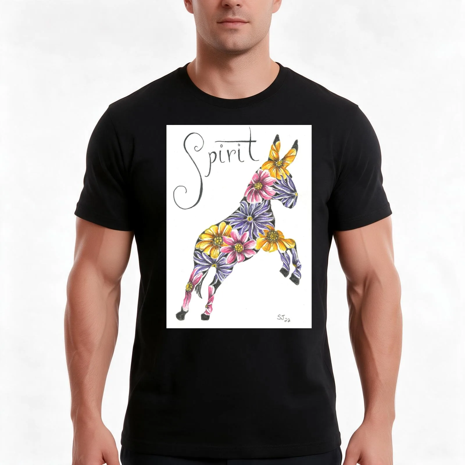 Camiseta de algodón con estampado floral y diseño de zapatillas de salto, ideal para el verano, de estilo informal, con corte holgado, para uso urbano, con estampado gráfico de estilo vintage, 100 % algodón.
