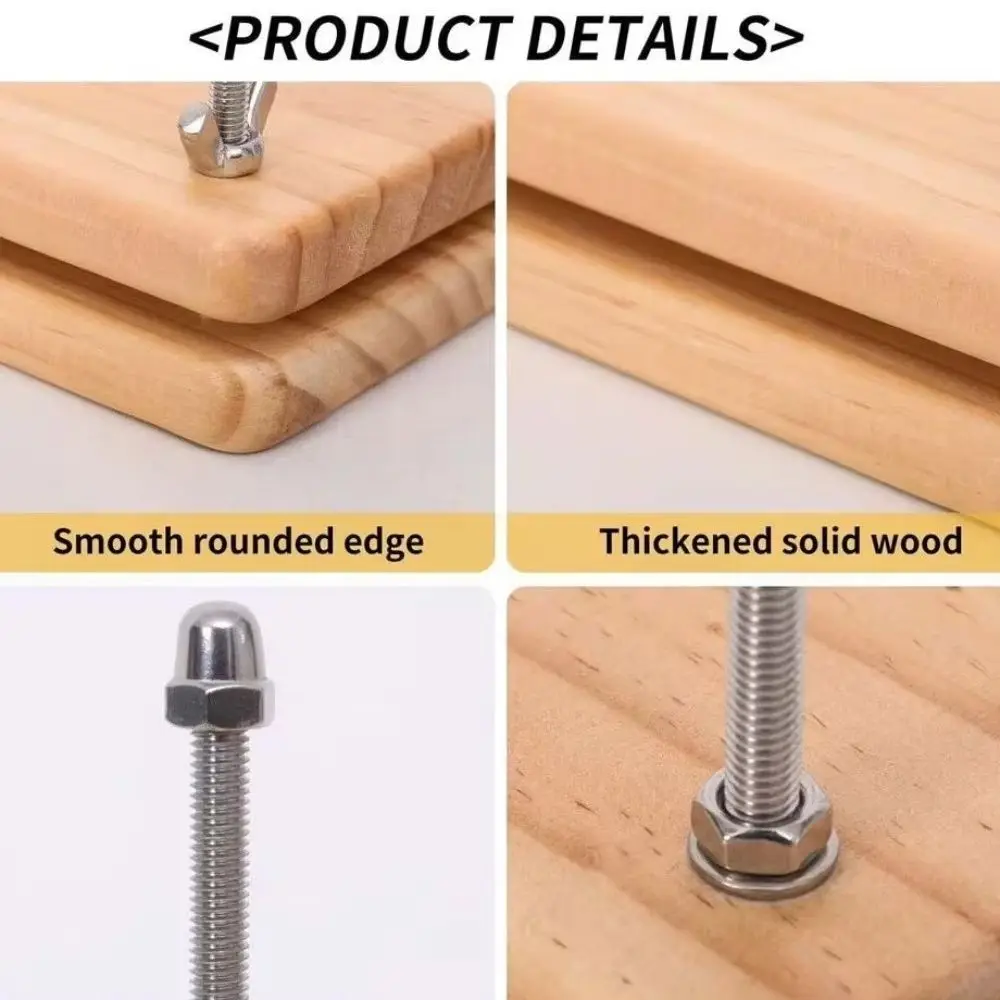DIY Bookbinding Flat Paper Press Machine Convenient Practical Wooden Book Press Book Press Pad Sturdy Bookbinding Press School