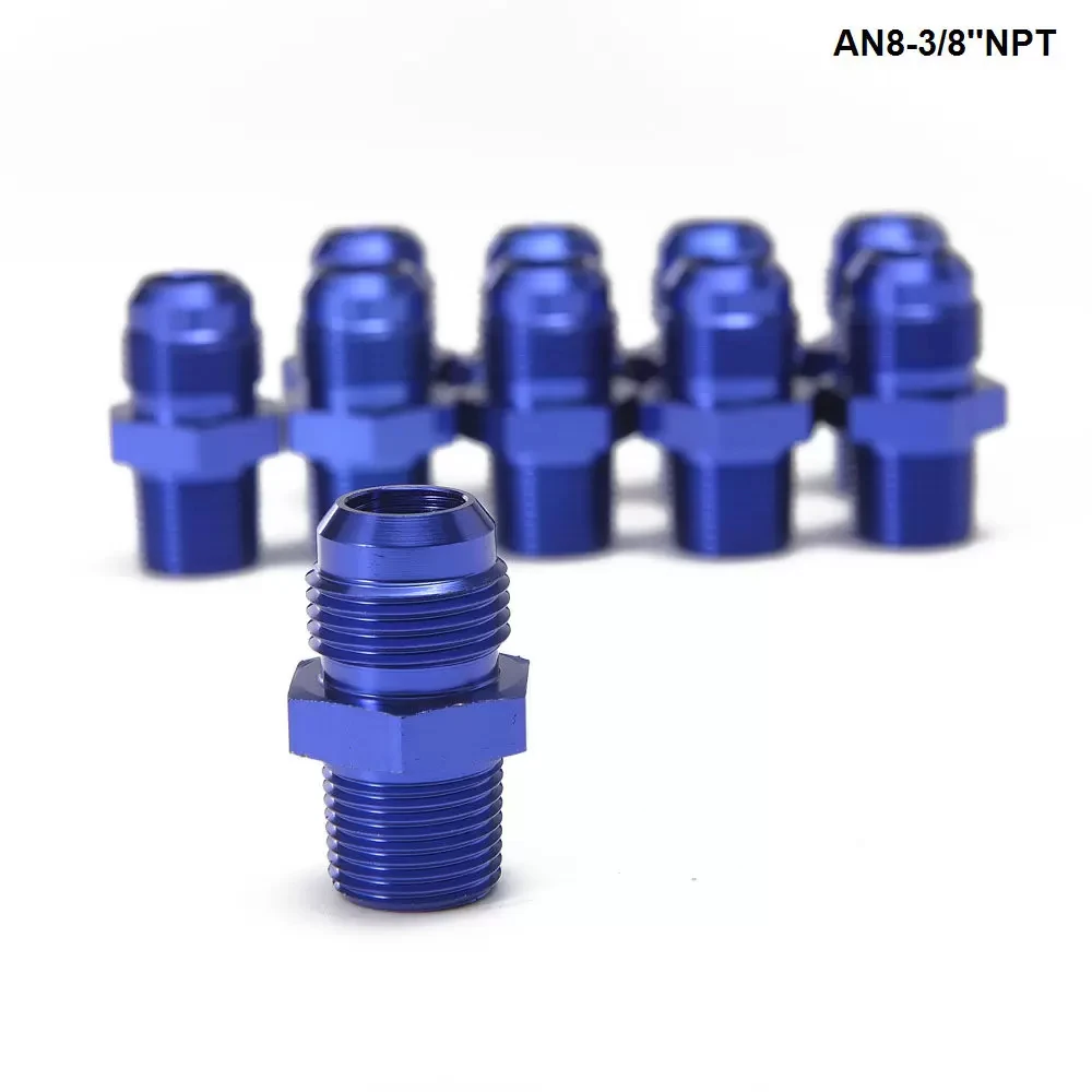 Universal AN Male To Male Straight Hose Adapter Aluminum Union Coupler AN4 AN6 AN8 AN10 Fuel Nitrous Fitting