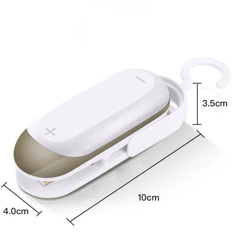 1 Pack Sealing Machine Mini Portable Sealing Clip Hand Pressure Heat Sealing Machine Food Fruit Snacks Preservation Small Tools