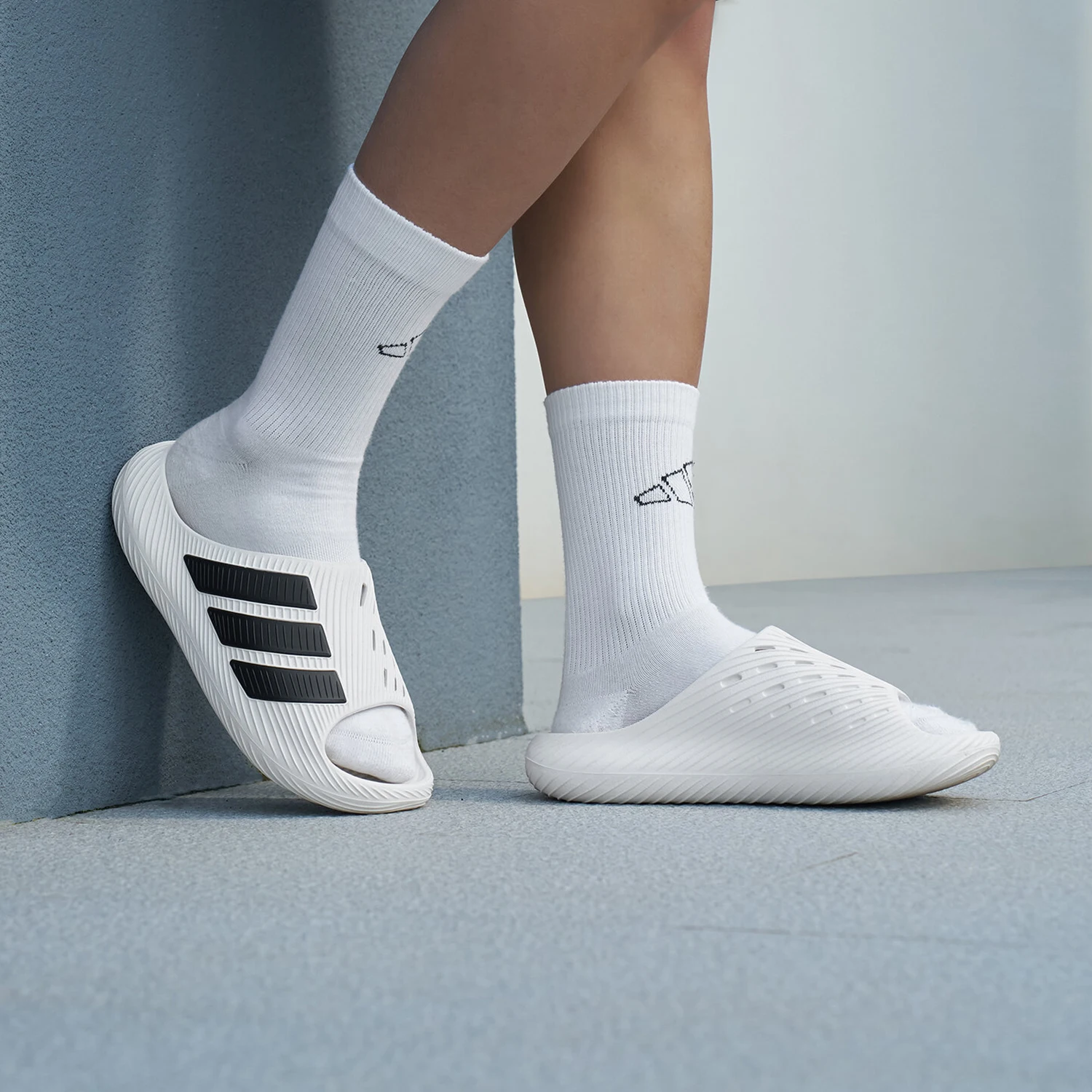 Adidas genuine PURECHILL SLIDE men's and women's sports soothing slippers KI0054
