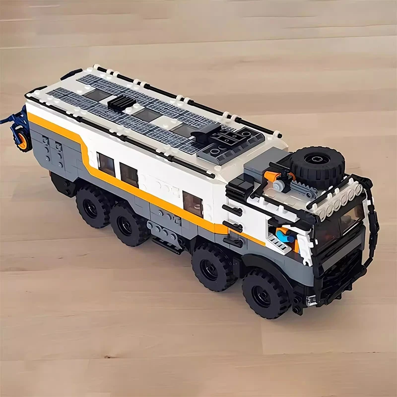 Bricklink Technische Truck Mercedes Benzed Zetros Unimogs Arocs Expeditie Camper Stad Transporter Bouwstenen Speelgoed Gift