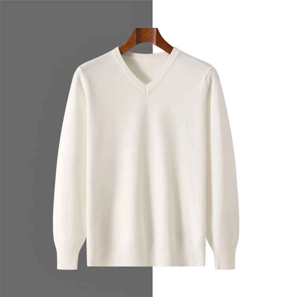 

Свободный крой, модный трикотаж с V-образным вырезом и длинными рукавами для мужчин и женщин, летний и осенний сезонный повседневный городской стиль