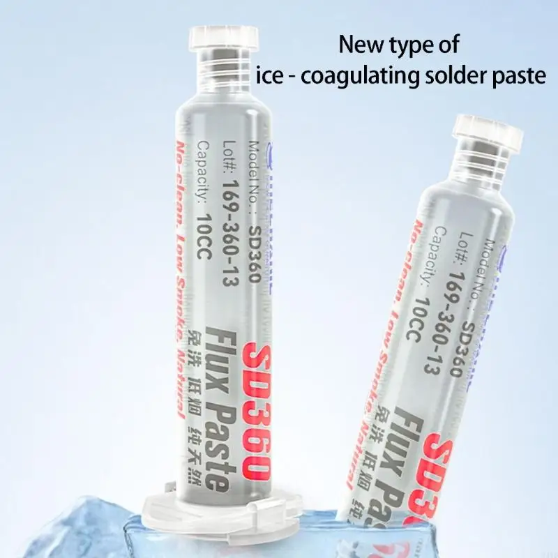 

User Friendly noLead SD360 Solder Flux Paste For Precisely Electronics Assembly Smooth Electronic M4YD