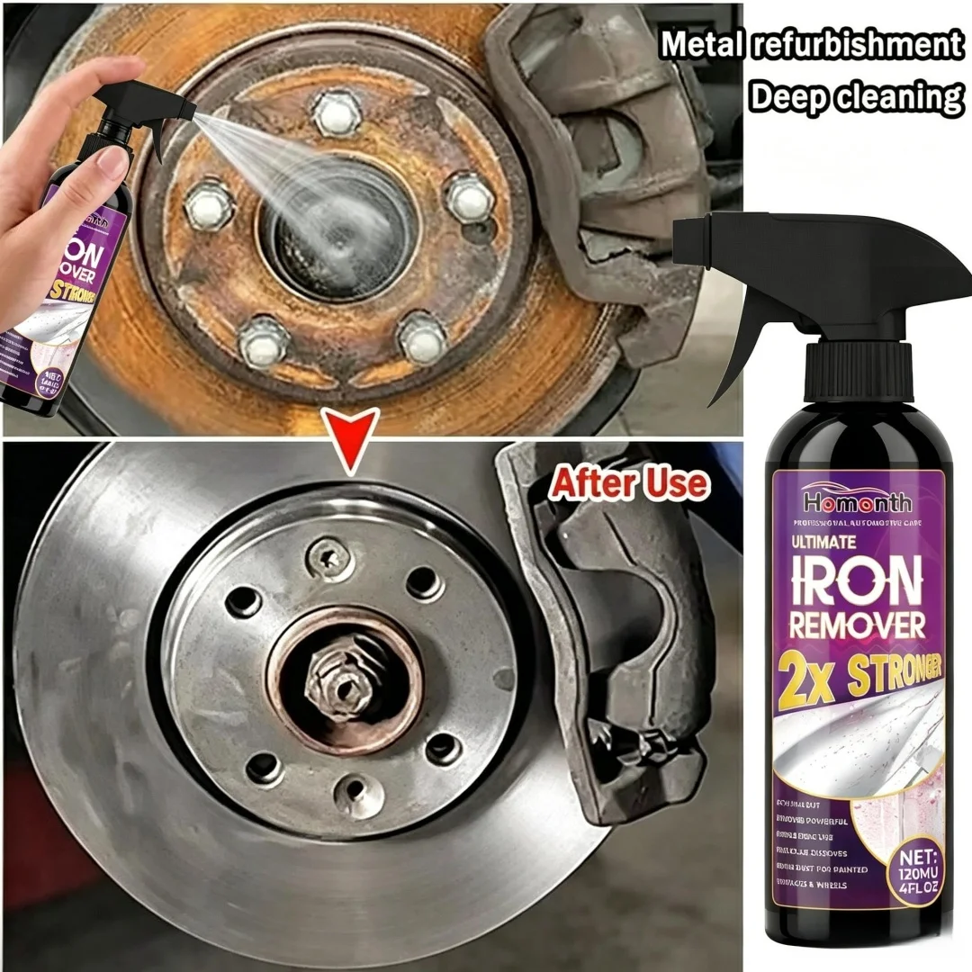 Latest Car Rust Remover, Car Wheel Care, Fast Rust Remover, Car Exhaust Pipe Rust Remover Spray, Cleans Metal Powder Stains
