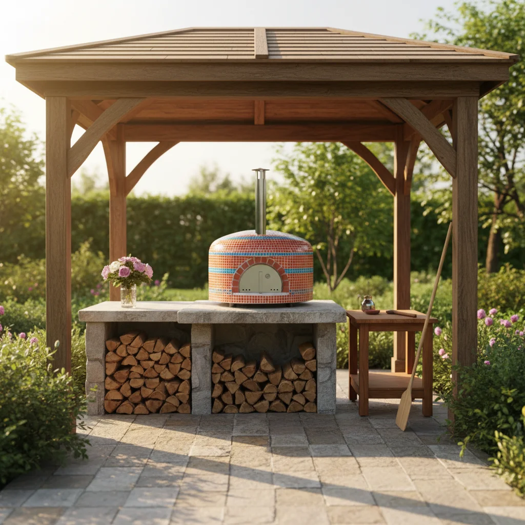 Professional Low Price Outdoor Pizza Oven 500 Degrees 12inch Wood Fired Pizza Oven For Restaurant