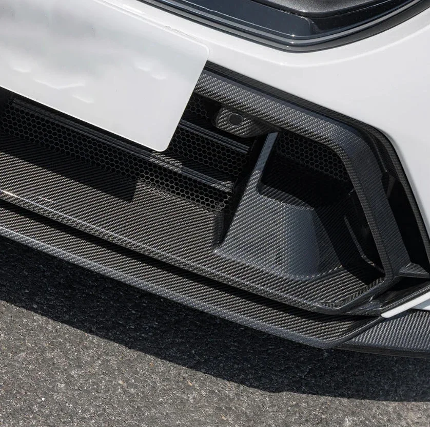 Wholesale SQ Style Dry Carbon Fiber Racing Grille Front Bumper Air Vent Cover Mesh Grill Frame Body Kit for BMW M5 G90 G99