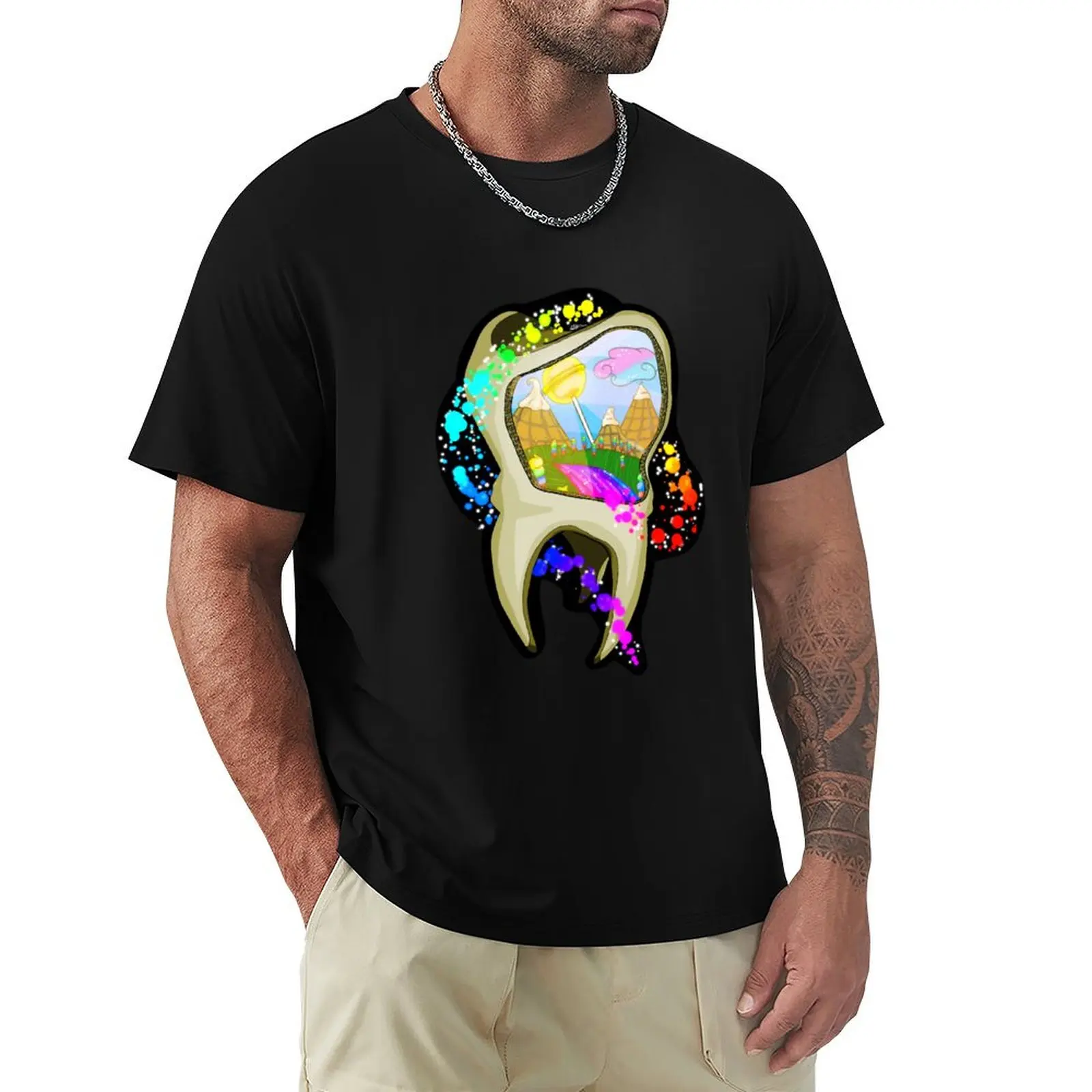 Sweet Tooth T-Shirt Summer Print Short Sleeve Tee