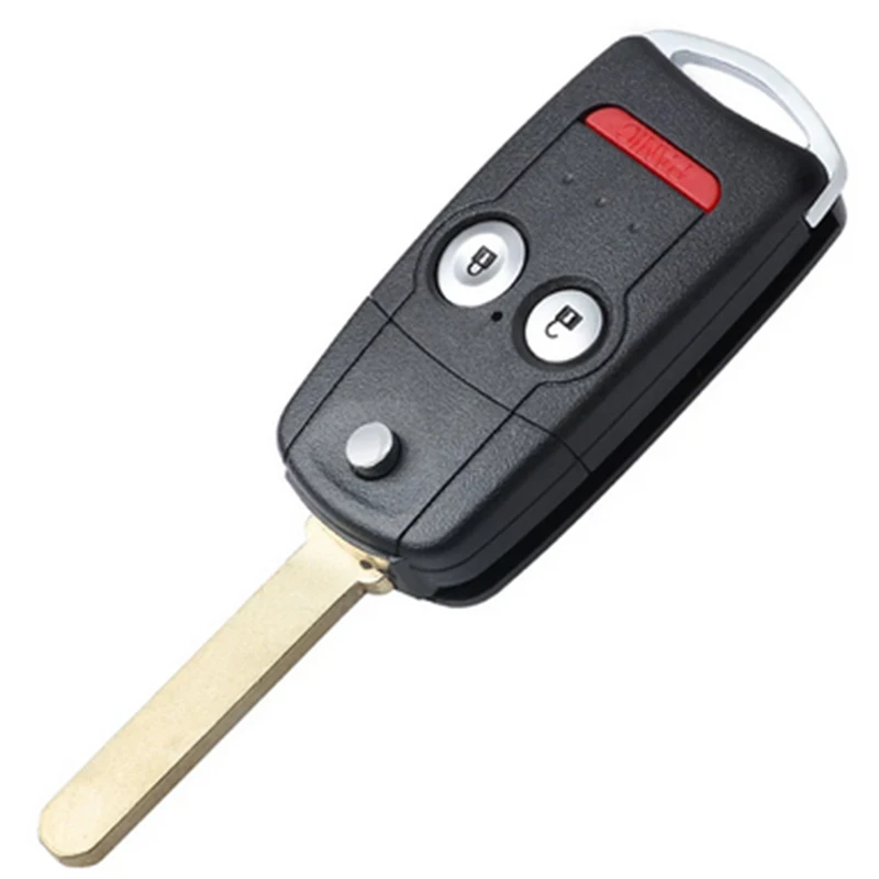 DIYKEY Remote Key Fob for Acura TL TSX ZDX RDX MDX 2007-2013 - 313.8MHz ID46 Chip FCC: MLBHLIK-1T / N5F0602A1A Folding 3 Button