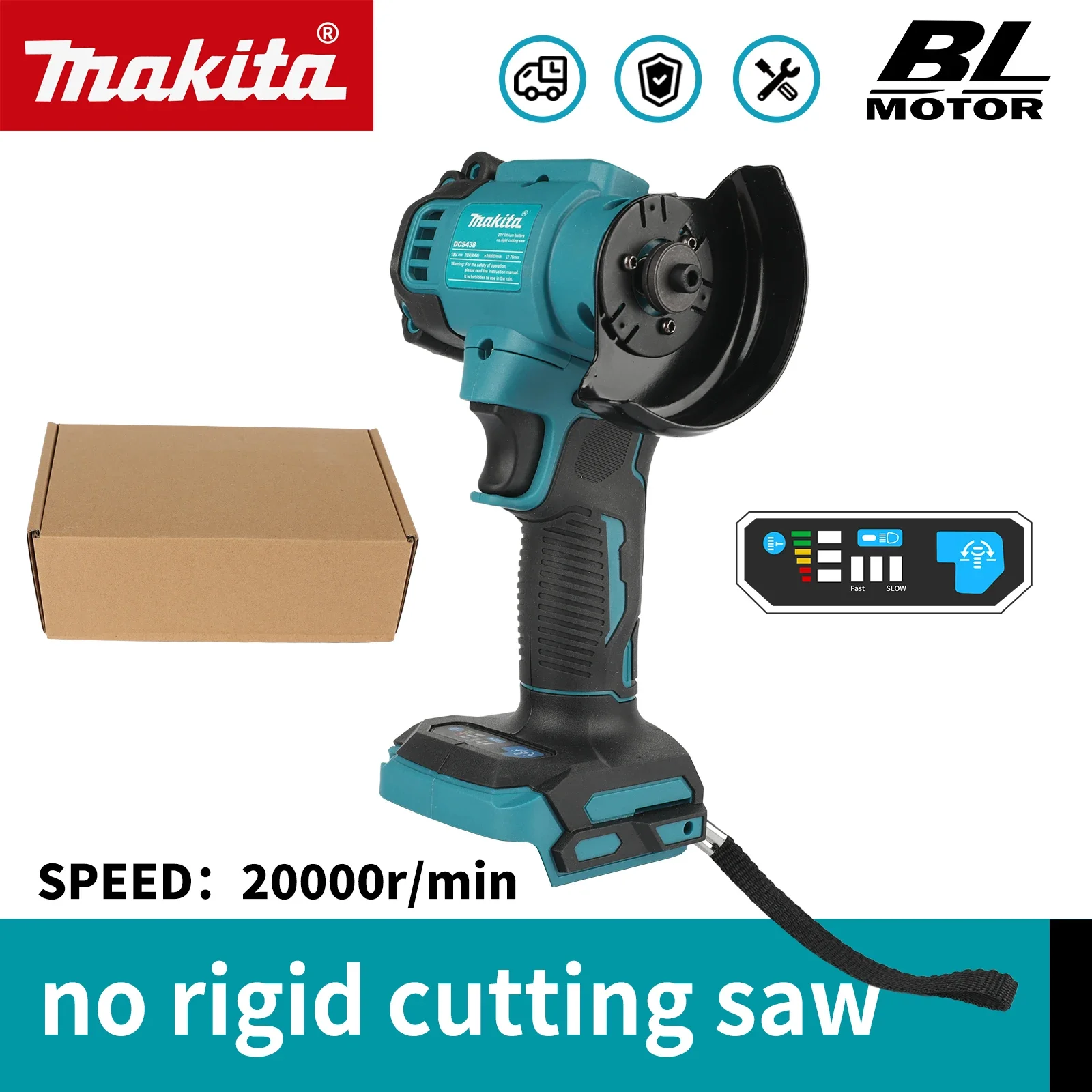 Makita MT438 3 Inch Mini Angle Grinder Cordless Polishing Grinding Machine Electric Cutting Power Tool Bare Unit
