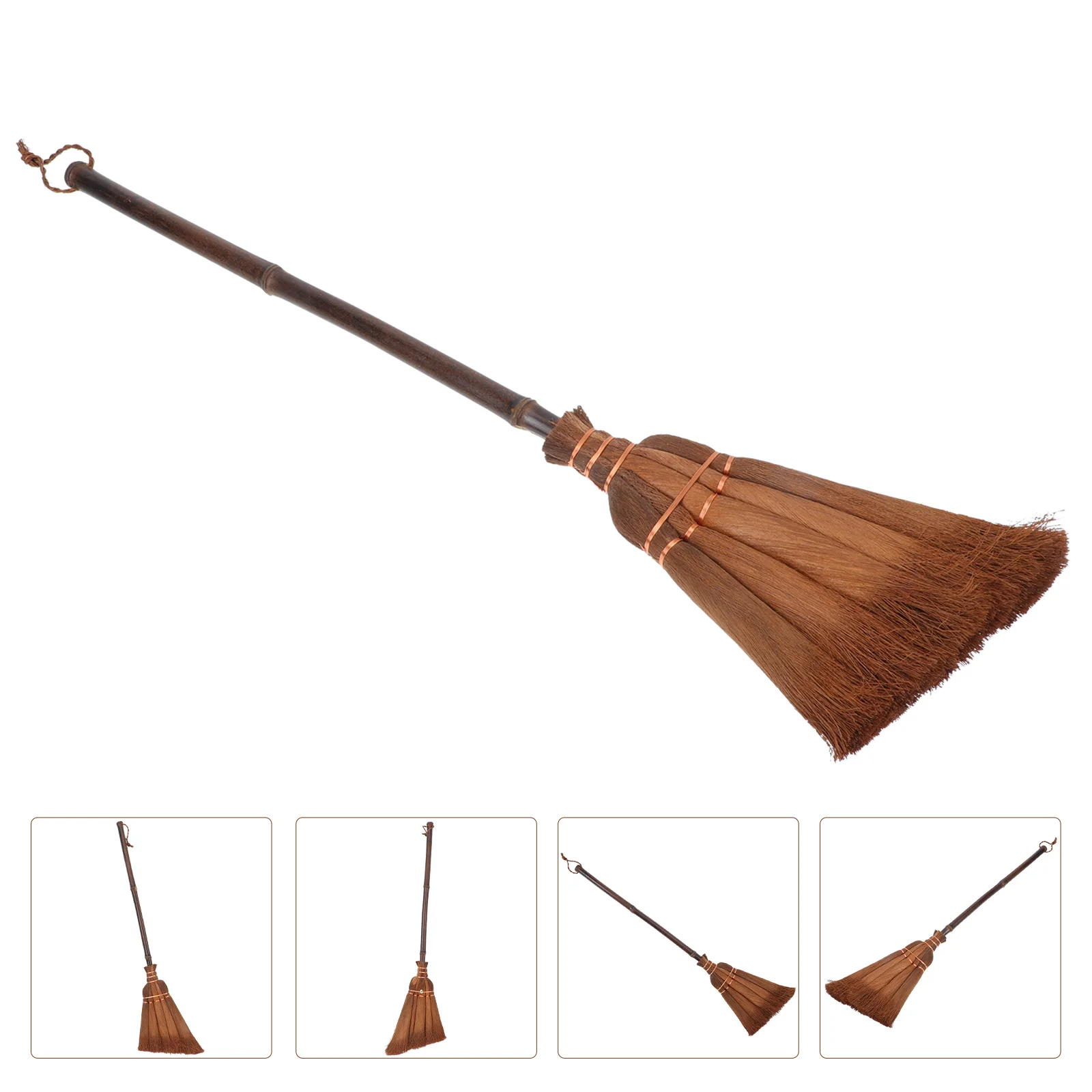 

Natural Palm-made Broom Children's Toys for Toddlers Tool Brown Silk Small Cleaning