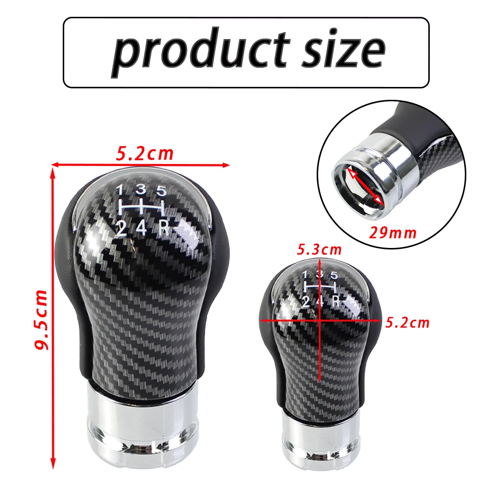 5/6 Speed New Product Gear Shift Knob Manual Lever For Toyota Hilux Revo 2015-2020 Accessories Change