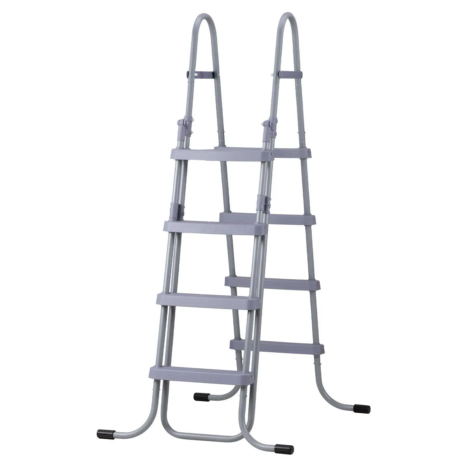 

Above Ground Pool Ladder, 4-Step Steel A-Frame Swimming Pool Stairs for 52 in High Wall, 300 lbs Capacity Entry/Exit Steps with