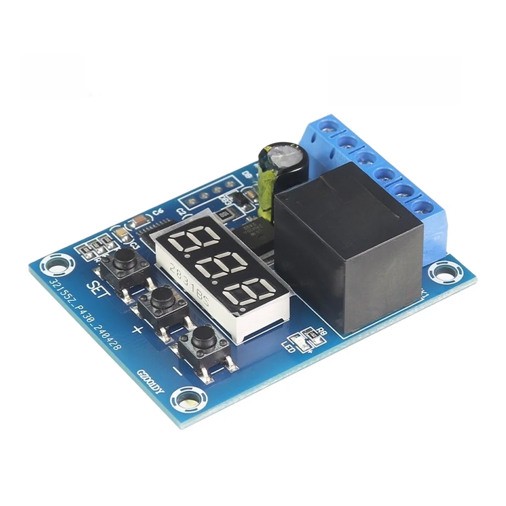 Voltage Detection Switch 0-100V 12A Relay For 12V 24V For Battery Upper Lower Limit Control And Charge Discharge Monitor