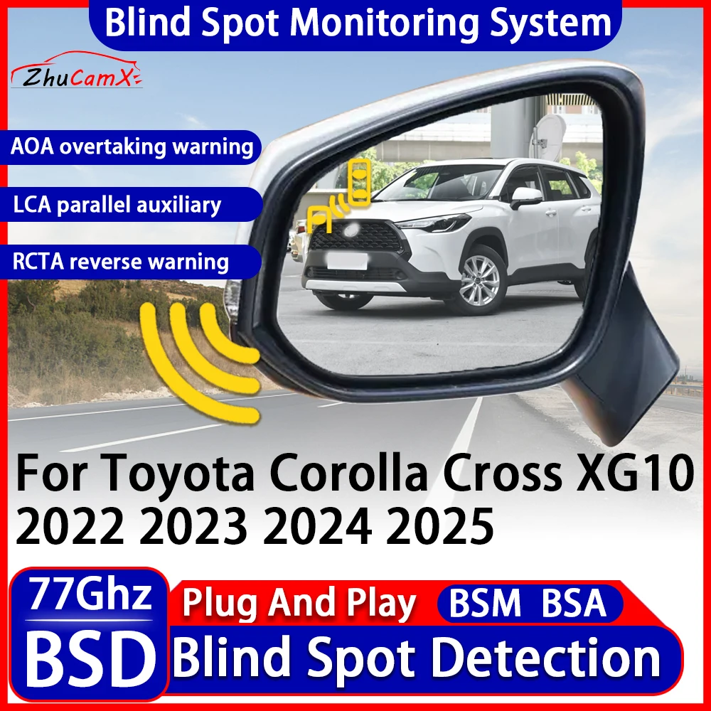 

BSD BSM Blind Spot Detection Monitoring Warning System Change Lane Assistance For Toyota Corolla Cross XG10 2022 2023 2024 2025