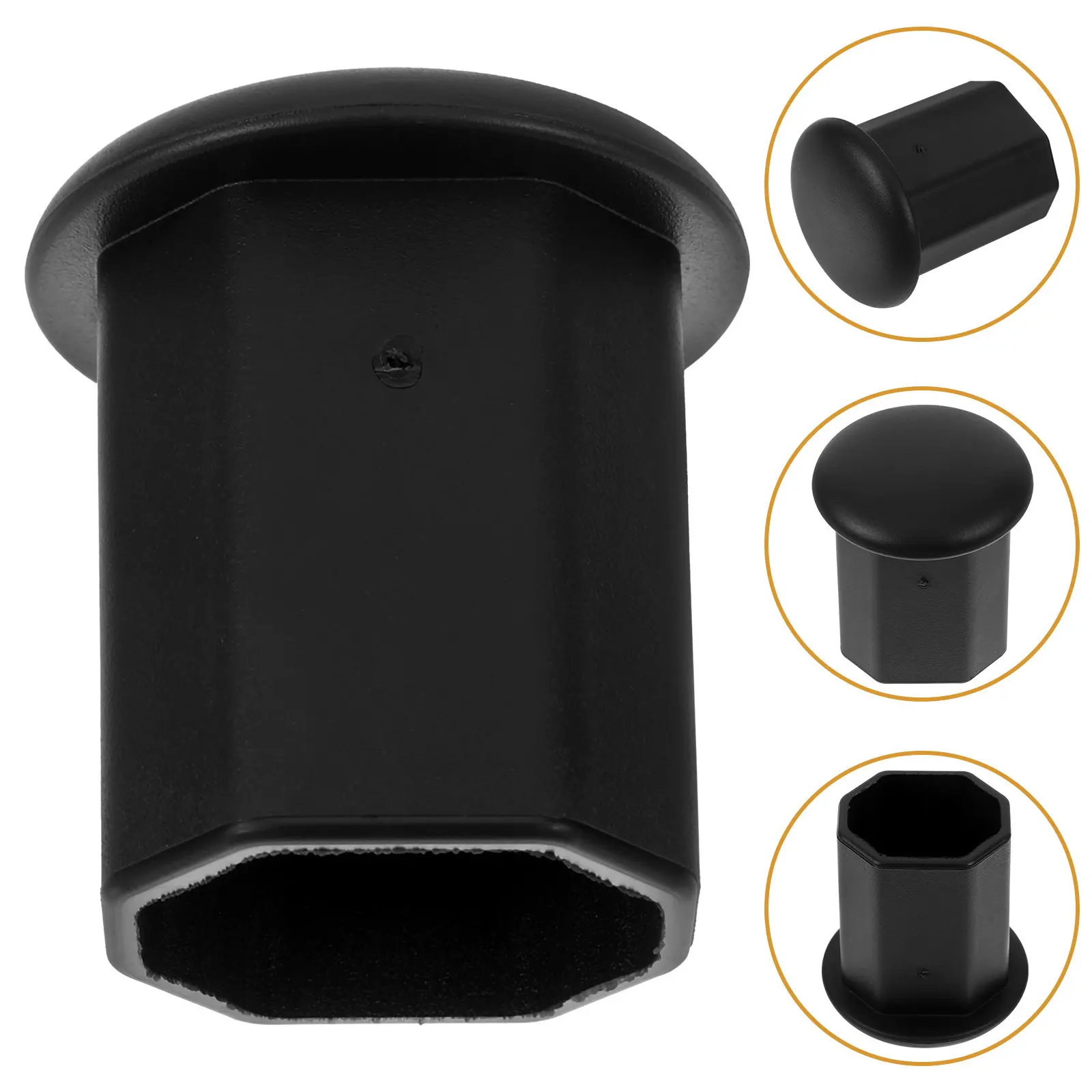 Tpe Hockey Stick End Cap Octagonal Butt Cover Replacement End Protector Stable Fit Easy Install Butt Cover Accessory